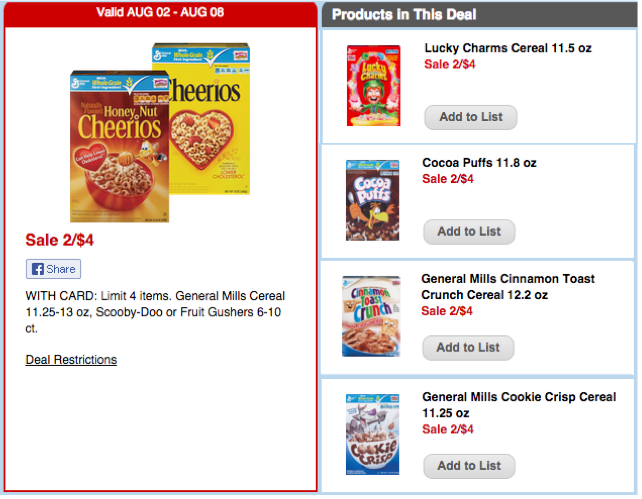 General Mills Cereal Coupons