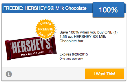 Free Hershey's Chocolate Bar