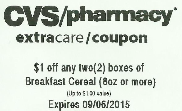 CVS Cereal coupons