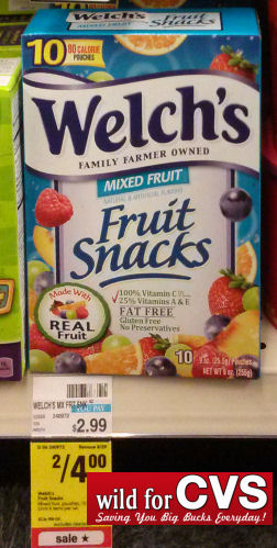 Welch's Fruit Snacks Just $1.50 Per Box!