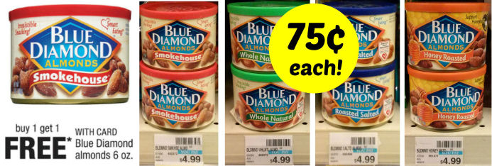 Blue Diamond Almonds Just 75¢ Each Next Week!