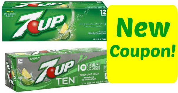 New Coupon for 7Up 12 Packs- Any Variety!