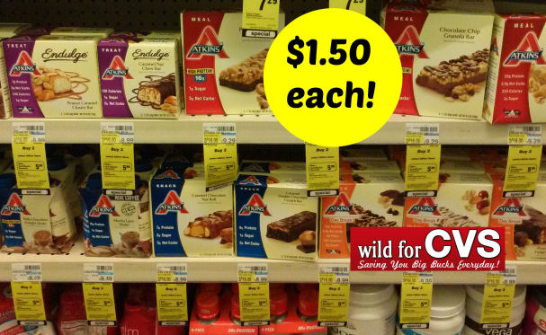 Atkins Bars Just $1.50 Each!