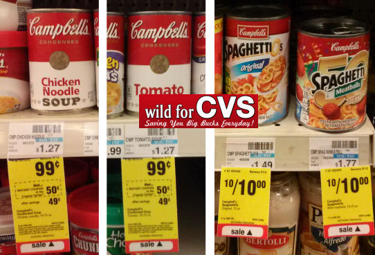Campbell's soup & spaghettio's deals