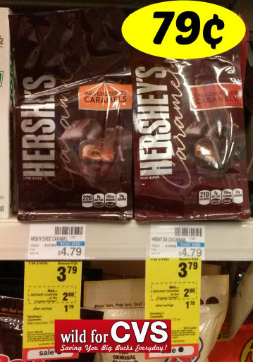 Hershey's Caramels 79¢ for 7.2oz Bag!