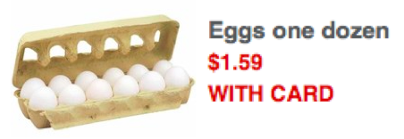 Eggs cheap at CVS