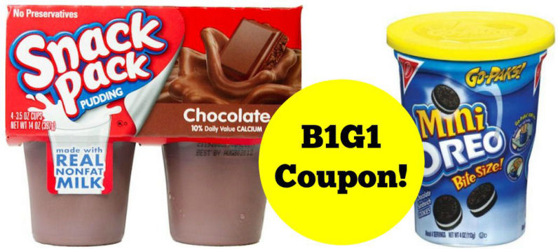 New Snack Pack Pudding & Nabisco Go-Paks Coupon!