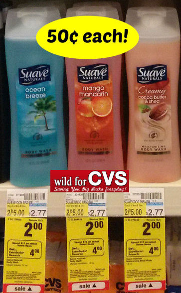 New Coupon = 50¢ Suave Body Wash!