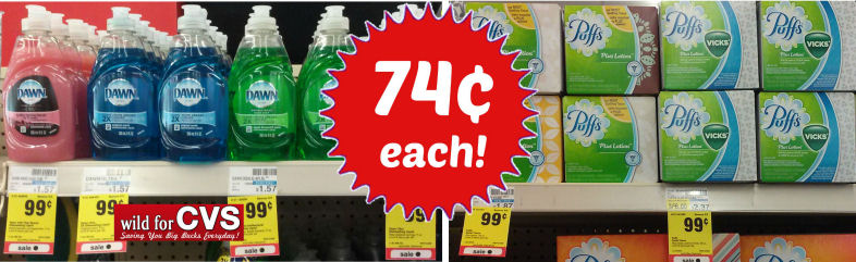 Puffs & Dawn Just 74¢ Each!