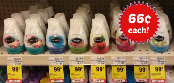 New Renuzit Air Fresheners Coupon = 66¢ Each!