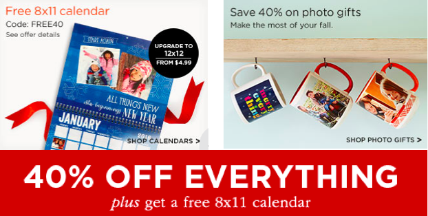 Free Wall Calendar from shutterfly