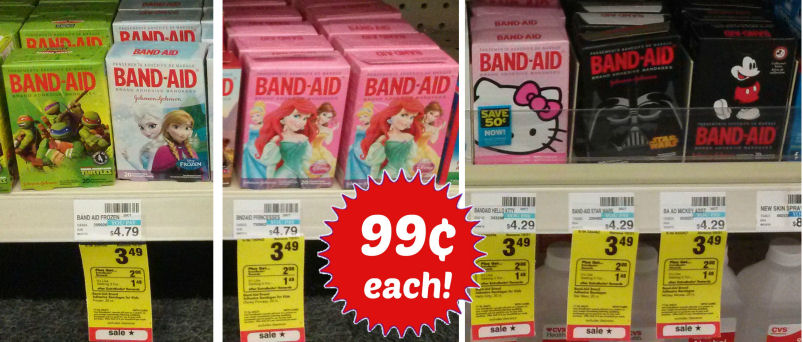 Character Band-Aids Just 99¢!