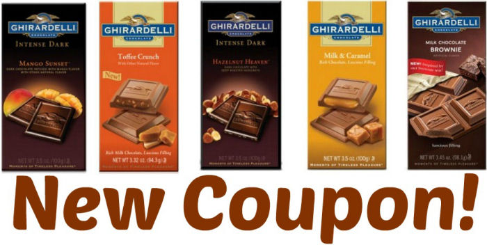 New Coupon for Ghirardelli Chocolate Bars!