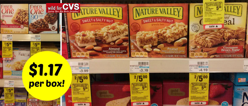 Nature Valley & Fiber One Bars Just $1.17 Per Box!