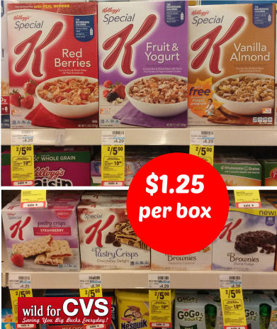 Special K Cereal & Bars Just $1.25 Per Box!