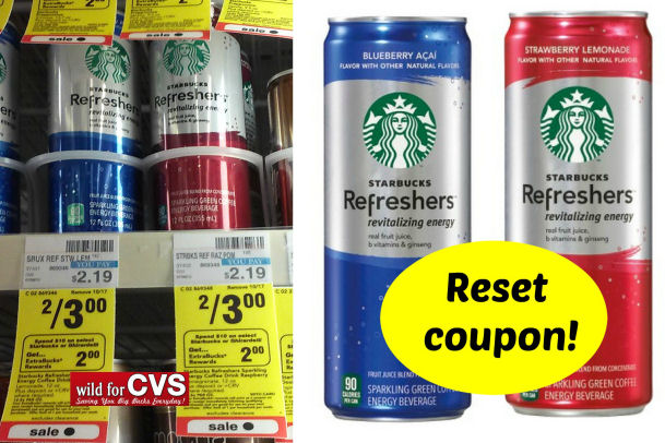 *Reset* Starbucks Refreshers Coupon for ECB Deal!