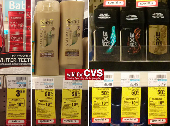 Colgate, Suave & Axe - As Low As 52¢ Each!