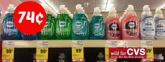 Dawn Dish Washing Liquid Just 74¢!