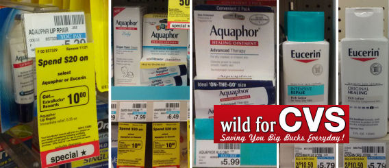 Eucerin & Aquaphor Starting at 75¢ Each!