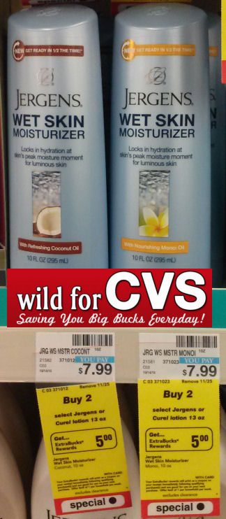 Jergens Wet Skin Lotions $3.49 or Less!