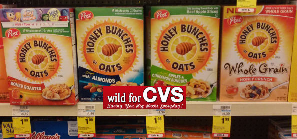 Post Honey Bunches of Oats cereals