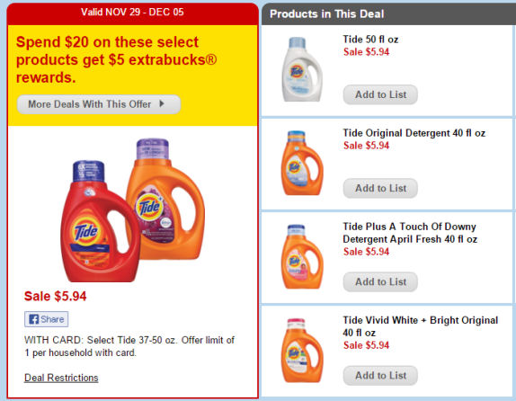 Print Now for $2.69 Tide Detergent Next Week!