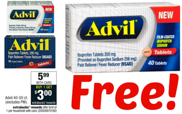 Free Film Coated Advil Starting Sunday!