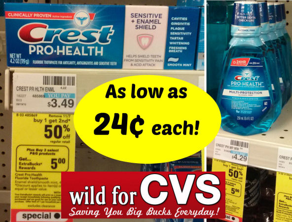 Crest As Low As 24¢ Each!