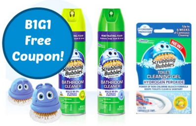 B1G1 Free Scrubbing Bubbles coupons