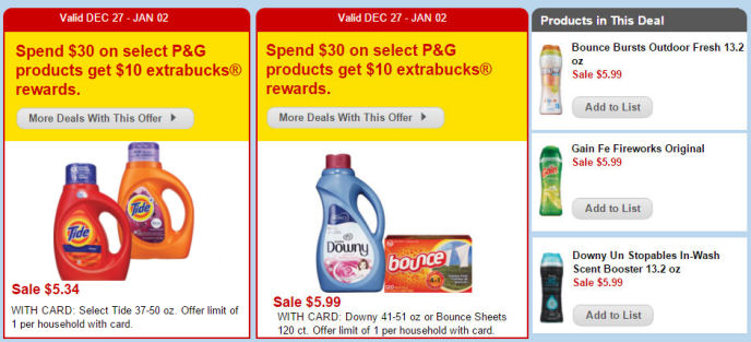 Tide & Downy Just $2.04 Each!