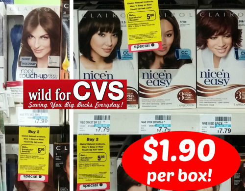 Clairol Nice 'N Easy As Low As $1.90 Per Box!