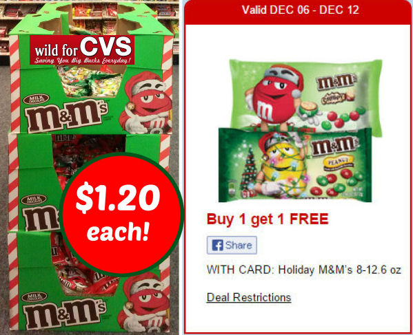 Holiday M&Ms Just $1.20 Per Bag!