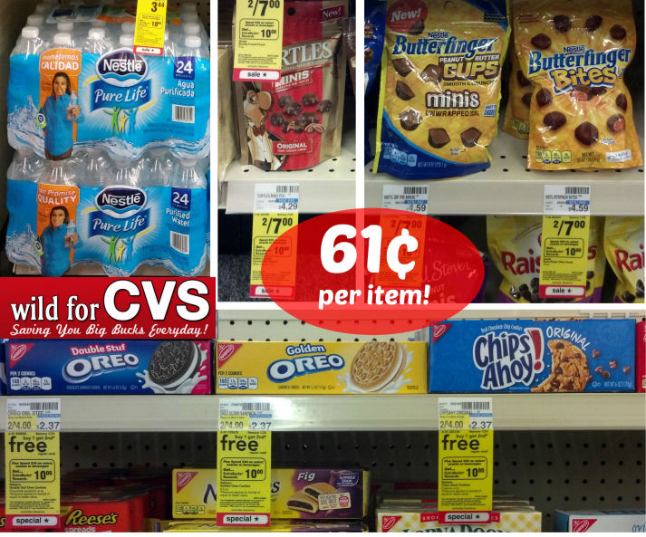 Nestle Water 24pk, Turtles, Nabisco & More - 61¢  Per Item!