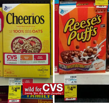 Reese's Puffs & Original Cheerios Cereals $1.25 Per Box!