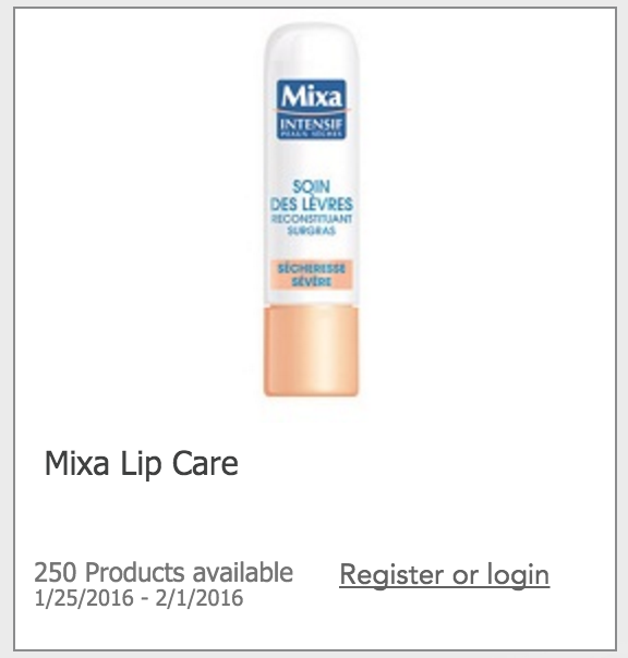 Free Mixa Lip Care