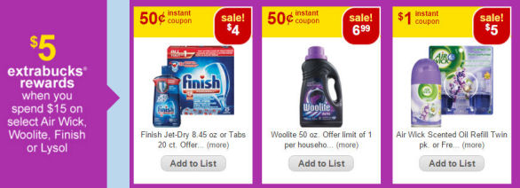 Woolite, Finish & AirWick - $1.66 Per Item!