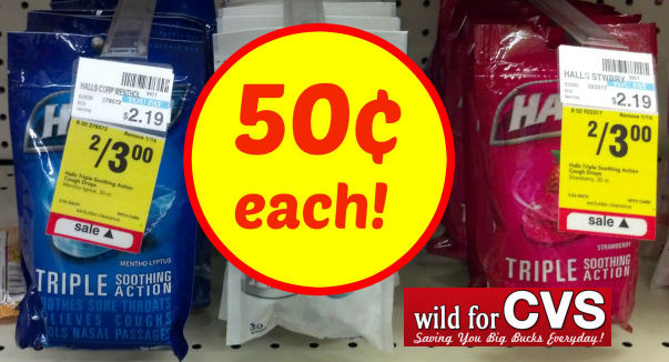 Halls Cough Drops Just 50¢ Each!