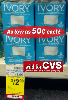 Ivory 3pk Bars As Low As 50¢!