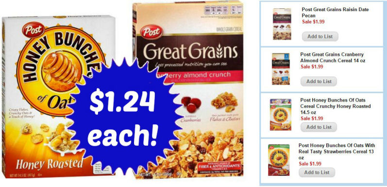 post cereal deals