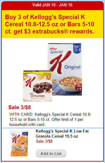 Special K Granola Just $1.33 Per Bag!