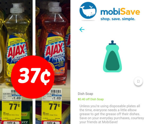 Ajax Dish Liquid Just 37¢!