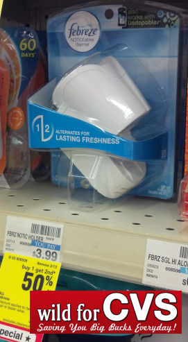 Febreze Noticeables Warmer $1 Each!