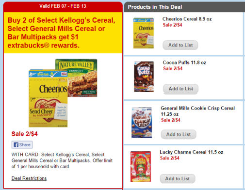 GM Cereals $1 Each - Cheerios, Lucky Charms & More!