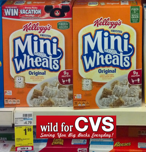 Kellogg's Mini Wheats $1.66 Each or Less!