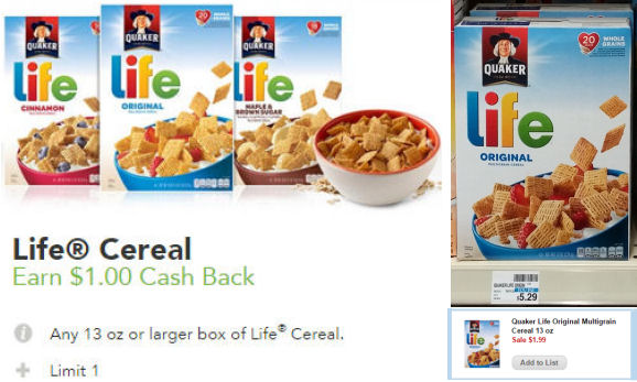 Quaker Cereals As Low As 99¢!