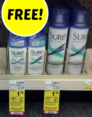 Free Sure Deodorant