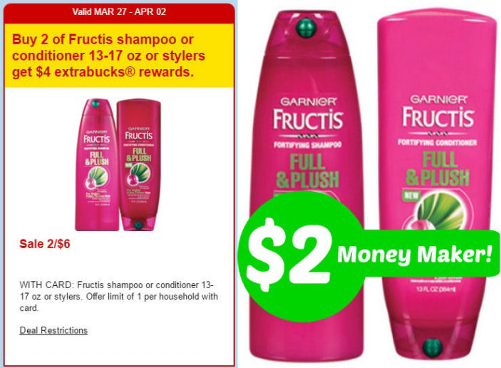 $2 Money Maker on Garnier Fructis!