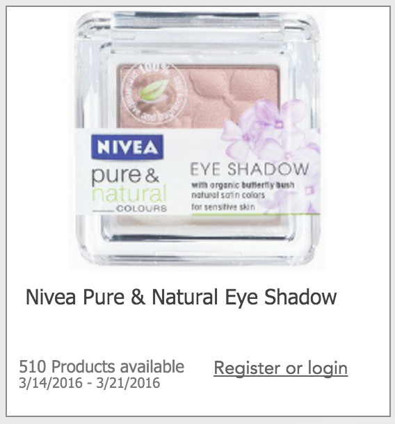 Free Nivea Eye Shadow