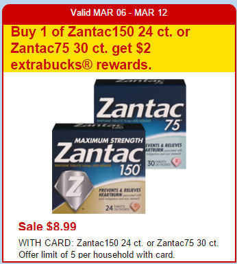 Zantac Just $2.99!