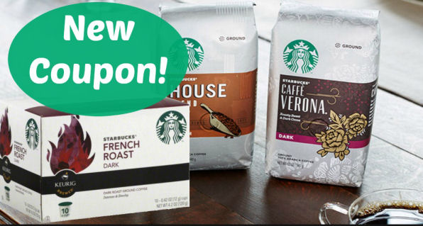 New Starbucks Coffee Coupon for Bags & K-Cups!